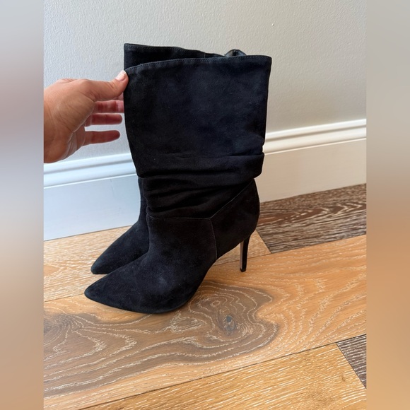 Schutz Ashlee High Heel Boots Size 7.5 In Black nwot - Picture 9 of 12